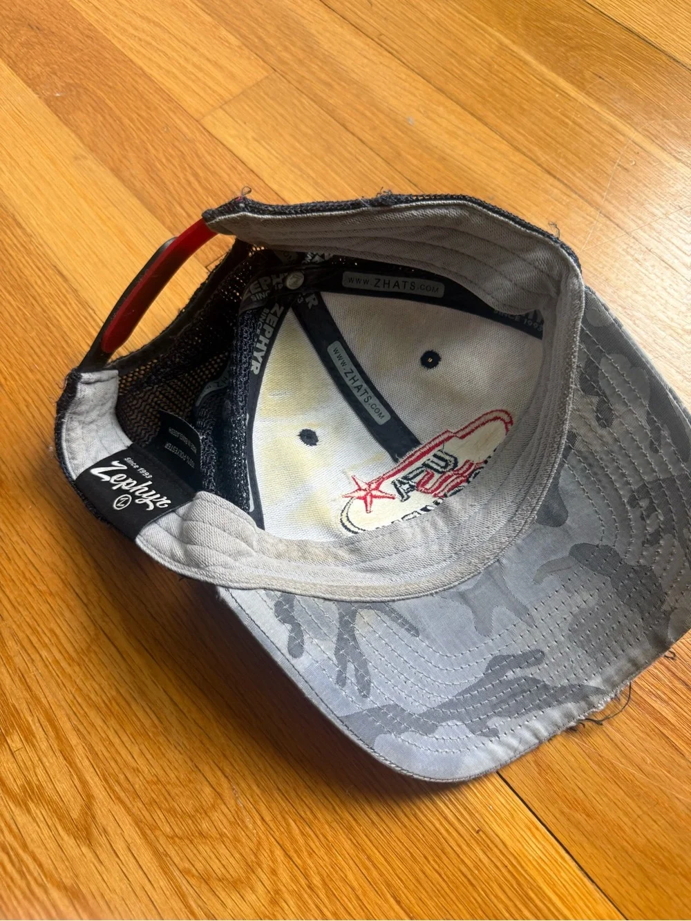 Kids' USA Hockey Gray Camo Baseball Cap